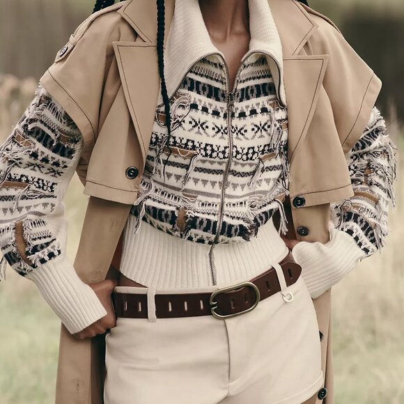 Adjustable Notch Belt In Brown - Picture 4 of 4